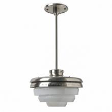 Waterworks 18-30073-16214 - R.W. Atlas Ceiling Mounted Pendant with Glass Shades in Burnished