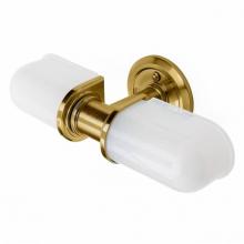 Waterworks 18-24835-69116 - R.W. Atlas Wall Mounted Double Arm Sconce with Glass Shades in Unlacquered