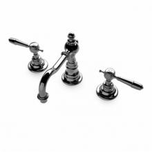 Waterworks 07-66012-85921 - Julia High Profile Three Hole Deck Mounted Lavatory Faucet with Metal Lever Handles in