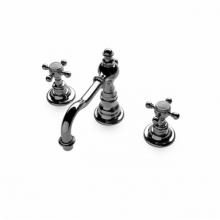 Waterworks 07-82543-98633 - Julia High Profile Three Hole Deck Mounted Lavatory Faucet with Metal Cross Handles in Antique