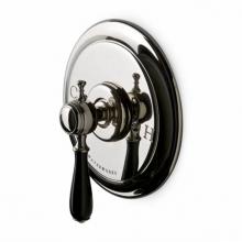 Waterworks 05-77983-23324 - Julia Pressure Balance Control Valve Trim with Black Porcelain Lever Handle in Matte