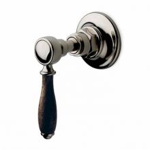 Waterworks 05-88856-27986 - Easton Vintage Volume Control Valve Trim with Oak Lever Handle in Antique