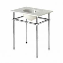 Waterworks 12-61141-22409 - Universal Metal Round Four Leg Single Washstand 28'' x 20'' x 31