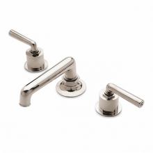 Waterworks 07-41113-90656 - Henry Low Profile Three Hole Deck Mounted Lavatory Faucet with Metal Lever Handles in Shiny