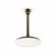 Waterworks 05-56663-49303 - Henry 8 Ceiling Mounted Shower Rose, Arm and Flange in Matte Nickel, 2.5gpm