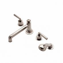 Waterworks 09-07338-33989 - Henry Low Profile Concealed Tub Filler With Handshower and Metal Lever Handles in