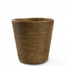 Waterworks 22-48127-14137 - Rattan Small Round Waste Can in Chestnut