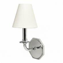 Waterworks 18-70902-47376 - Roadster Wall Mounted Single Arm Sconce with Fabric Shade in