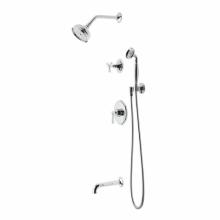 Waterworks 05-38086-33807 - Roadster Pressure Balance Shower Package with 5'' Shower Rose, Handshower, Tub Spout