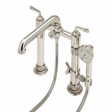 Waterworks 09-67285-05594 - R.W. Atlas Exposed Deck Mounted Tub Filler with Handshower and Lever Handles in