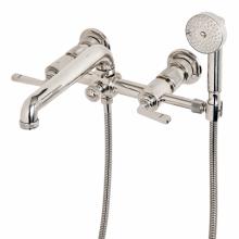 Waterworks 09-38228-39497 - R.W. Atlas Exposed Wall Mounted Tub Filler with Handshower and Lever Handles in