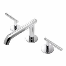 Waterworks 07-72813-50751 - Decibel  Low Profile Three Hole Deck Mounted Lavatory Faucet with Metal Lever Handles in