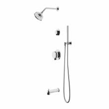 Waterworks 05-27493-61044 - Decibel Pressure Balance Shower Package with 5'' Shower Rose, Handshower, Tub Spout and