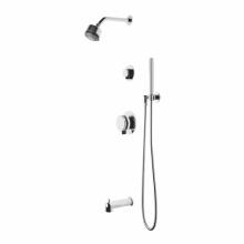 Waterworks 05-30155-47658 - Decibel Pressure Balance Shower Package with 3 1/4'' Rain Shower Head, Handshower, Tub