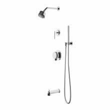 Waterworks 05-59936-04254 - Decibel Pressure Balance Shower Package with 3 1/4'' Rain Shower Head, Handshower, Tub