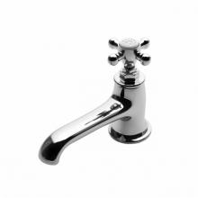 Waterworks 07-44797-87145 - Highgate Low Profile One Hole Deck Mounted Lavatory Faucet with Metal Cross Handle in Chrome,