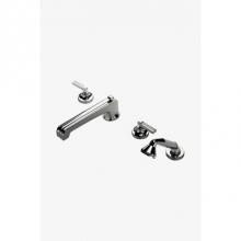 Waterworks 09-69795-87230 - Boulevard Low Profile Concealed Tub Filler With Handshower and Metal Lever