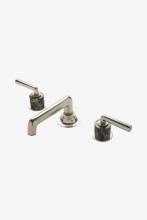 Waterworks 07-16037-09288 - Henry Low Profile Three Hole Deck Mounted Lavatory Faucet with Portoro Cylinders and Metal Lever