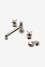 Waterworks 09-80903-30593 - Low Profile Concealed Tub Filler With Handshower and Metal Cross Handles in