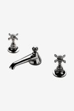 Waterworks 07-12574-78274 - Easton Vintage Low Profile Three Hole Deck Mounted Lavatory Faucet with Metal Cross Handles in Bra