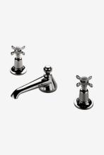 Waterworks 07-44254-75730 - Easton Classic Low Profile Three Hole Deck Mounted Lavatory Faucet with Metal Cross Handles in Mat