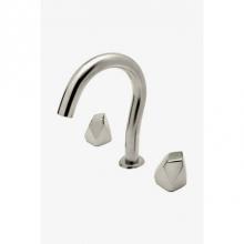 Waterworks 07-23671-44164 - Isla Gooseneck Lavatory Faucet with Metal Geode Handles in Brass, 1.2gpm (4.5L/min)