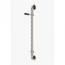 Waterworks 05-42567-98312 - Regulator Body Spray Bar with Black Lever Handle in Burnished Nickel