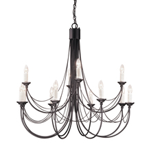 Lucas McKearn EL/CB12 BLK - Carisbrooke 12 Light Chandelier