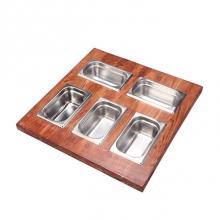 Nantucket Sinks T20-CS5S - Prep Station 5 Piece Condiment Server