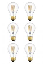 Elegant A19LED103-6PK - LED 3000k Nostalgic Filament 6 Watts 600 Lumens A19 Light Bulb