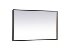 Elegant MRE62430BK - Pier 24x30 inch LED mirror with adjustable color temperature 3000K/4200K/6400K in black