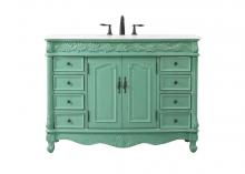 Elegant VF-1039VM - 48 inch Single bathroom vanity in vintage mint