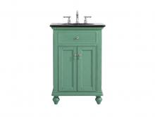 Elegant VF12324VM - 24 inch Single bathroom vanity in vintage mint