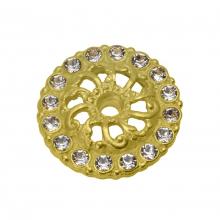 Carpe Diem Hardware 1836R-3 - Cache Ii Swing Towel Reeded Ring Right w/ Swarovski Crystals