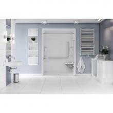 Mirolin Canada ARS66L1 - White Access 66 With Seat Ss Grab Bars Csa