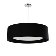 Dainolite HEL-304P-PC-BW - 4 Light Helena Pendant Polished Chrome Black with White Diffuser