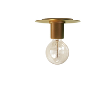 Dainolite RSW-61FH-AGB - 1 Light Incandescent Flush Mount, Aged Brass