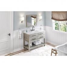 Jeffrey Alexander VN2WAV-48-WG-NT - 48'' Weathered Grey Wavecrest Vanity