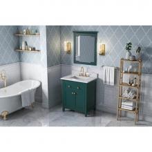 Jeffrey Alexander VN2CHA-30-GN-NT - 30'' Forest Green Chatham Vanity