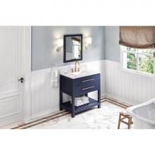 Jeffrey Alexander VN2WAV-36-BL-NT - 36'' Hale Blue Wavecrest Vanity