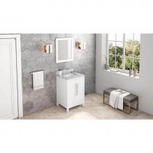 Jeffrey Alexander VN2CAD-24-WH-NT - 24'' White Cade Vanity