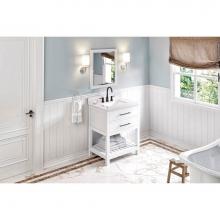 Jeffrey Alexander VN2WAV-30-GR-NT - 30'' Grey Wavecrest Vanity