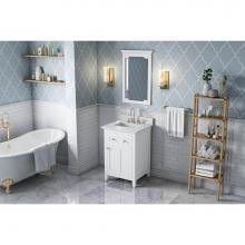 Jeffrey Alexander VN2CHA-24-WH-NT - 24'' White Chatham Vanity