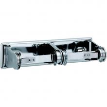 Taymor 01-F1030 - Double Fixed Rod Paper Holder, CH (C26)