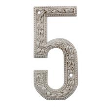 Vicenza Designs NU05-SN - San Michele, Number 5, Satin Nickel