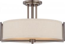 Drum Shade Semi-Flush Mts.