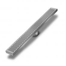 QM Drain 33.300.06 P - Delmar Series. Standard length linear drain. Delta Line linear drain 48'' x 3 3/8'&