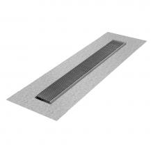 QM Drain 33.700.32F ST - Delmar Series. 32'' Standard length Flange Edge linear drain. Wedgewire Line. Satin