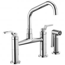 Brizo Canada 62564LF-PC - Angled Spout Bridge, Industrial Handle