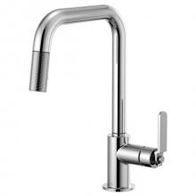 Brizo Canada 63054LF-PC - Square Spout Pull-Down, Industrial Handle